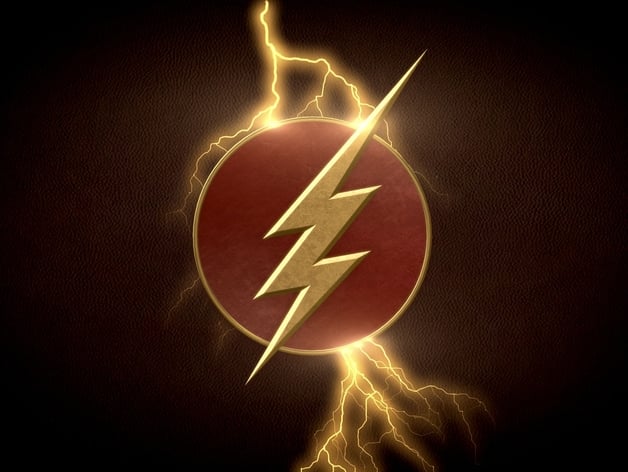 The CW Flash logo by TheDoctorsApprentice - Thingiverse