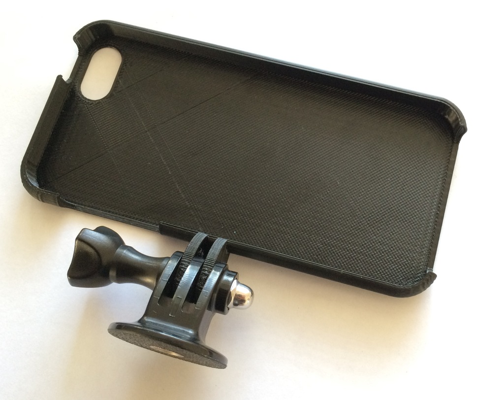 iPhone 5S case with gopro mount for Makerbot Repilcator 2X