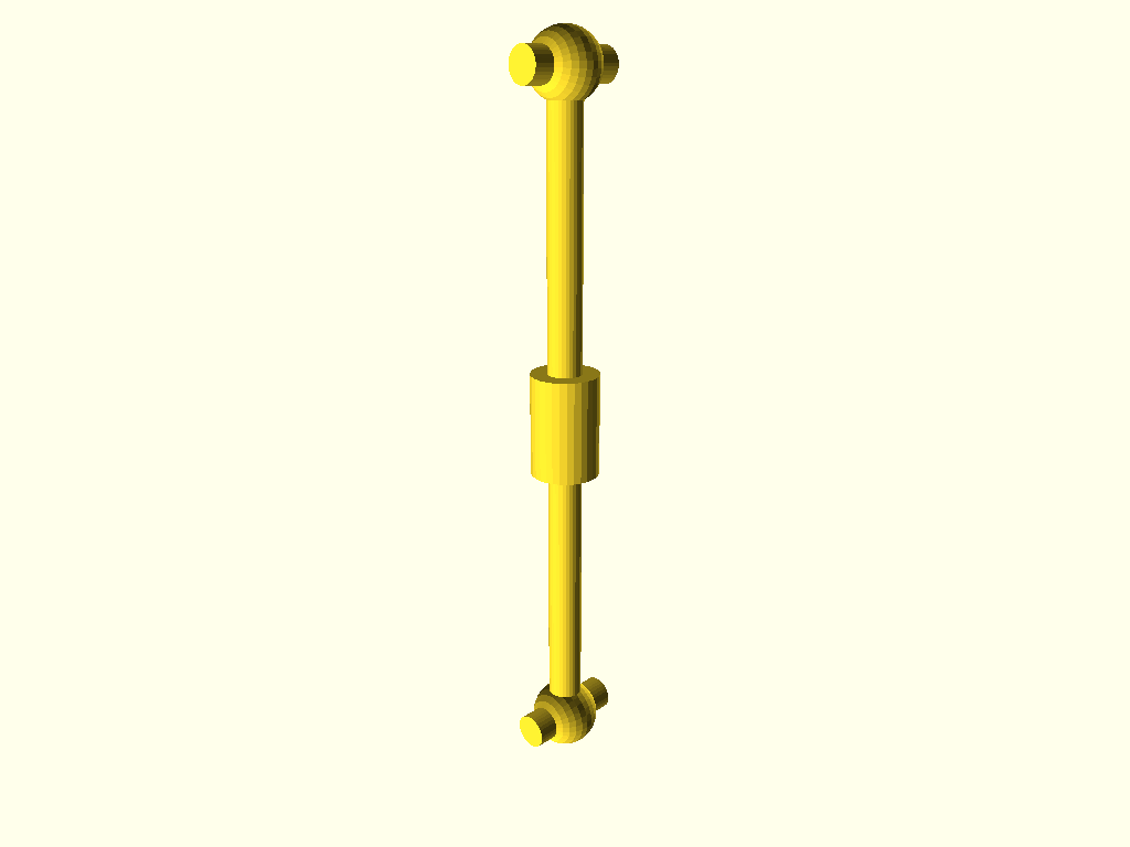 HO scale 1:87 Cardanic transmission - customizible