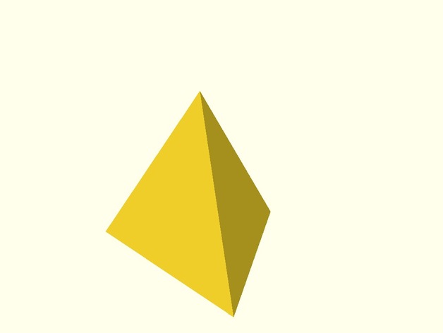 Tetraedre (piràmide triangular) amb arestes de la mateixa mida