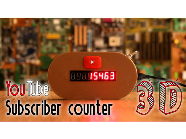Youtube Subscriber Counter Wifi By Electronoobs Thingiverse