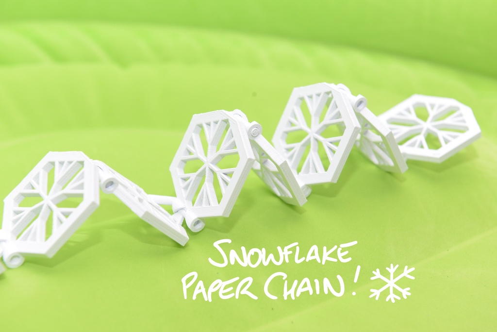 Snowflake Paper Chain