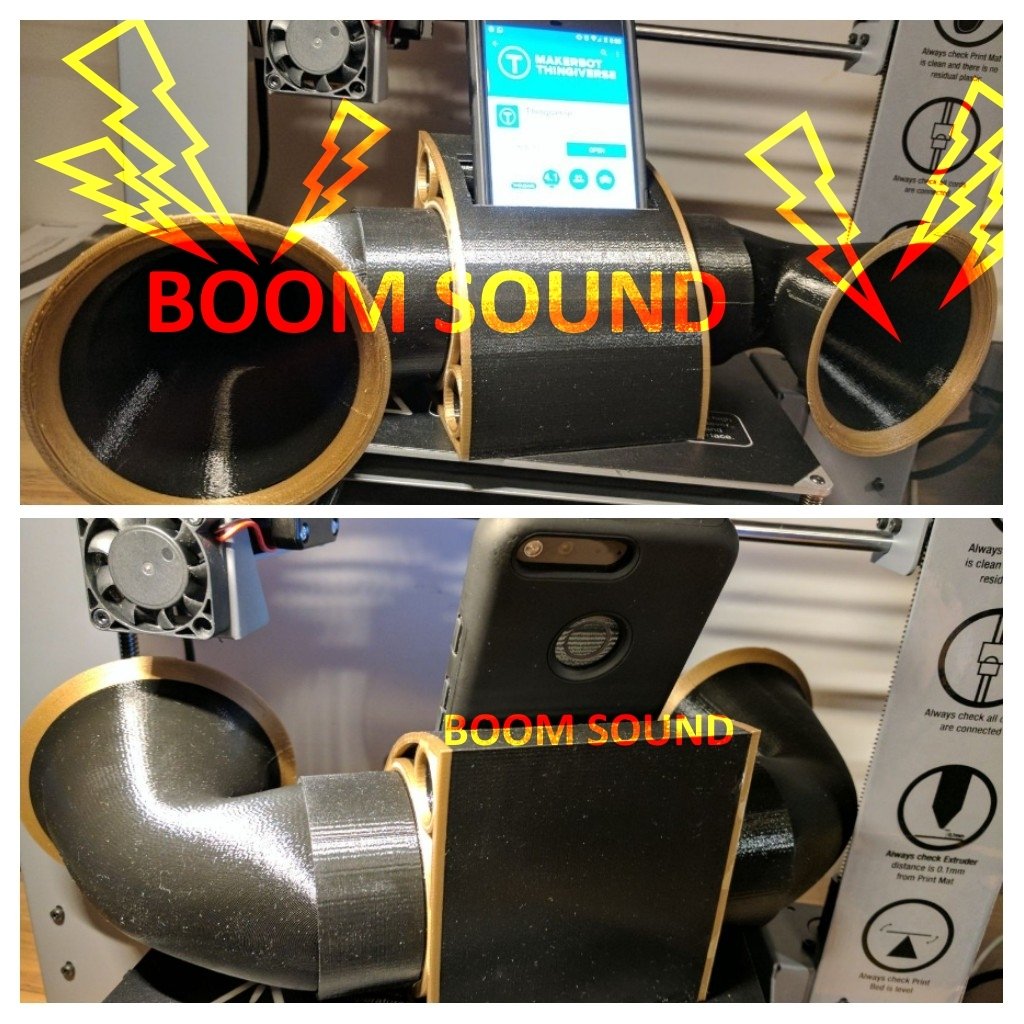 Mobile Phone Dock with passive Boom Sound (NEW Add-On)