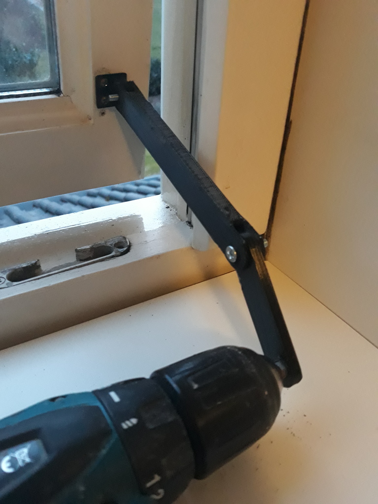 window opener with drill