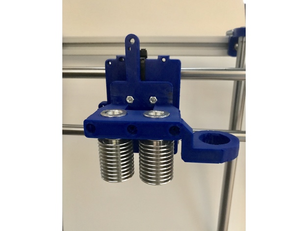 Hypercube Dual Extruder Mount d V6 Bl Touch By V1p3r Thingiverse