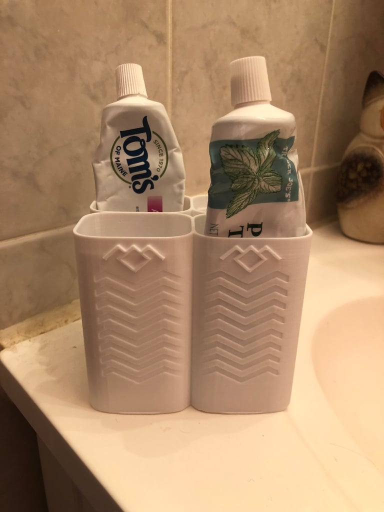 Twin Peaks Design Toothpaste/Brush Holder