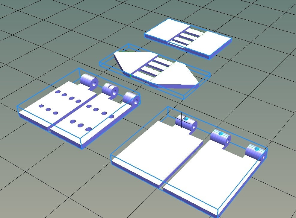 Free hinges for rc planes, 3dlabprint compatible