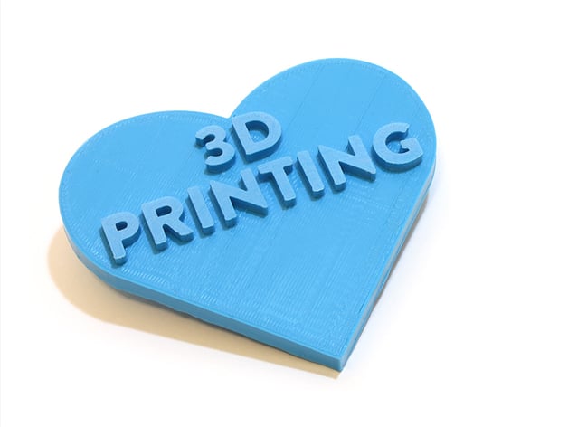 We Love 3D Printing Heart