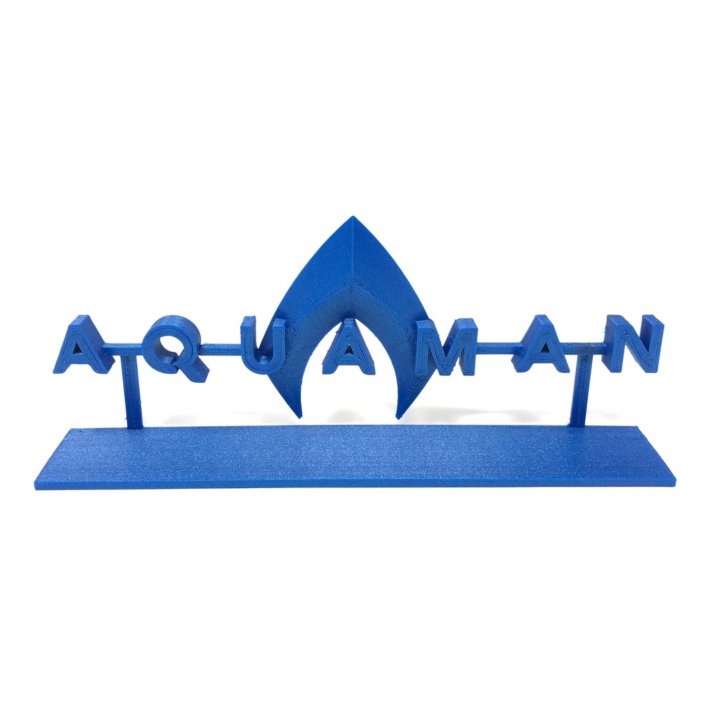 Aquaman Logo and Stand