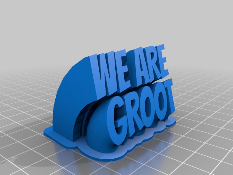 "WE ARE GROOT" QUOTE STAND- MARVEL