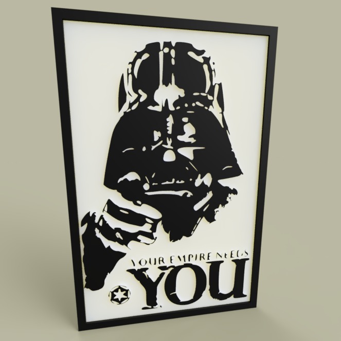 StarWars - Darth Vader -Your Empire Needs YOU - old poster