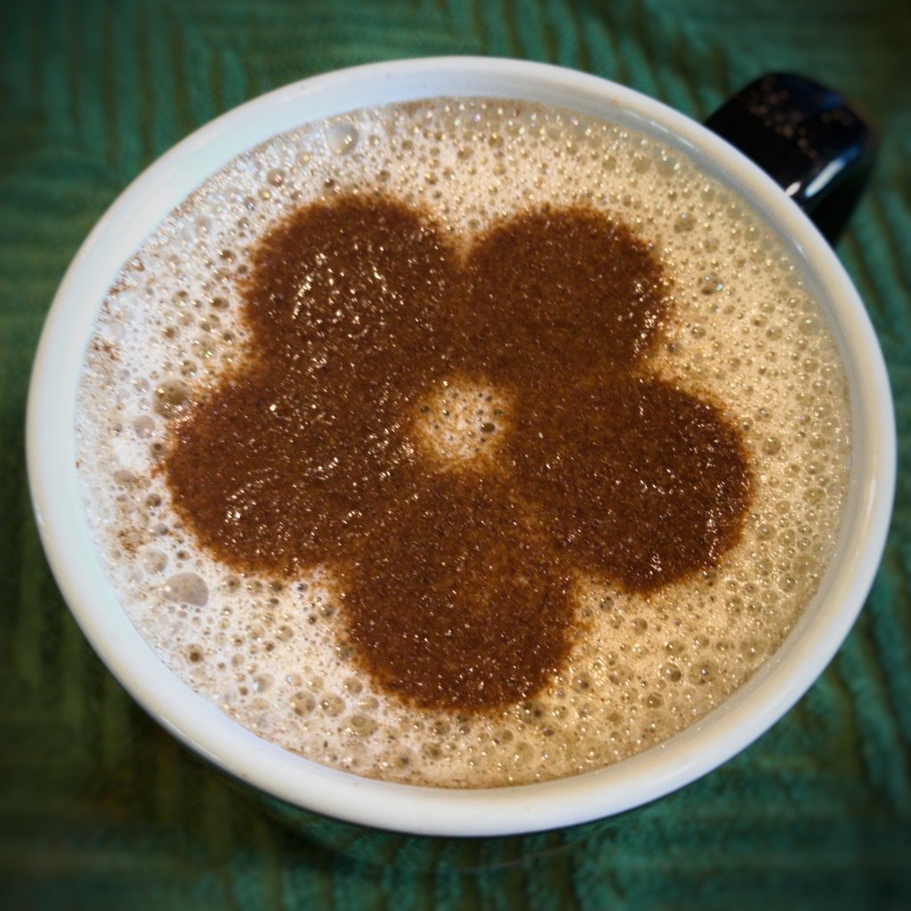 Coffee Stencil - Five-Petal Flower - New Style