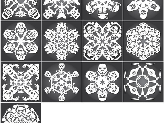 Star Wars Snowflakes by Anthony Herrera - 2013
