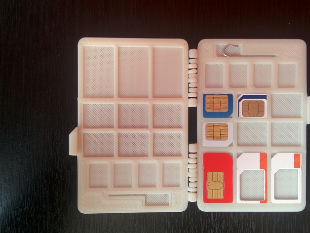 Sim, micro sim, and nano sim Wallet Case