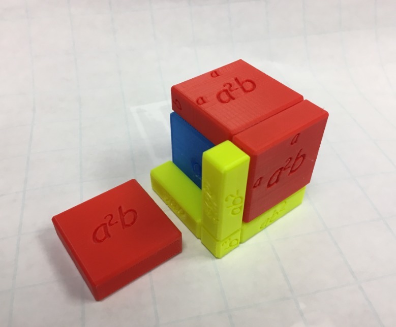 Cube Model for (a+b)^3