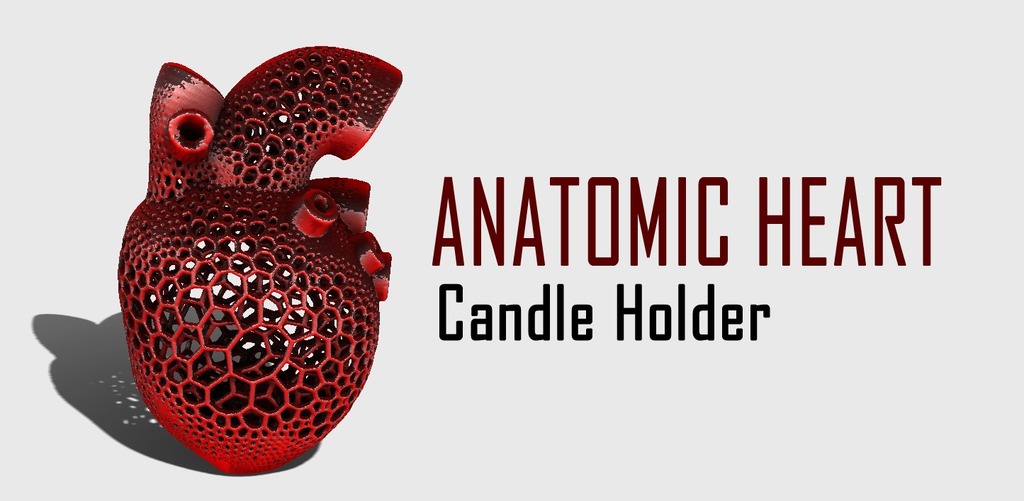 Anatomic Heart Candle Holder 