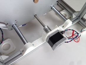 Modified and split Z-stage for Ultimaker 2 Aluminum Extrusion 3D printer