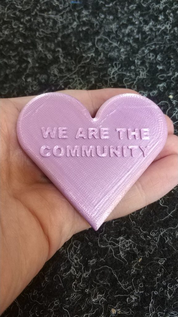 We Are The Community heart