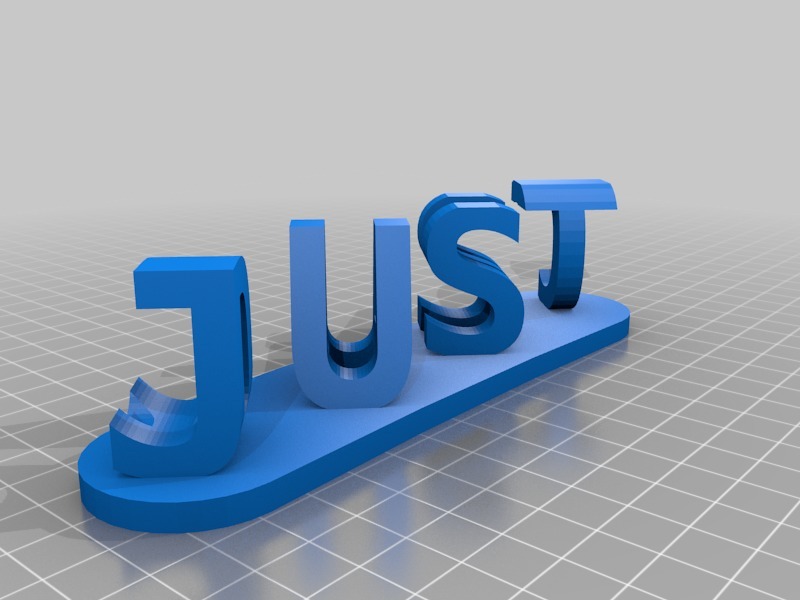 My Customized dual words illusion AKA "JUST DANCE"I sign