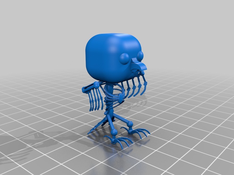 Skeleton Parrot Pop Figure