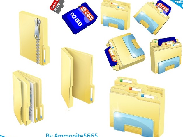 Windows File Explorer and Folders Sd Card Holders