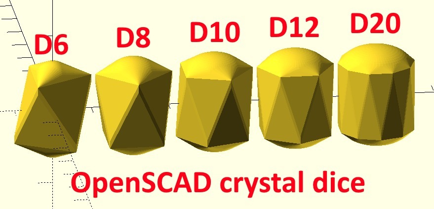 Crystal dice, parameterized