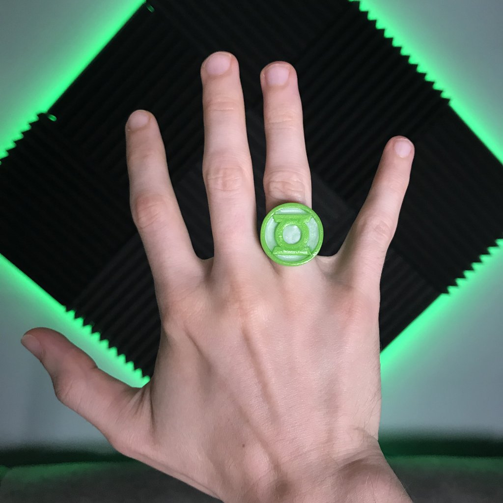 Green Lantern Ring with Inserts