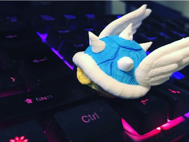 blue shell mario kart plush