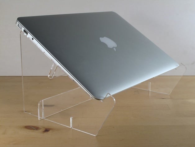 Laser-cut Laptop Stand for Macbook Air