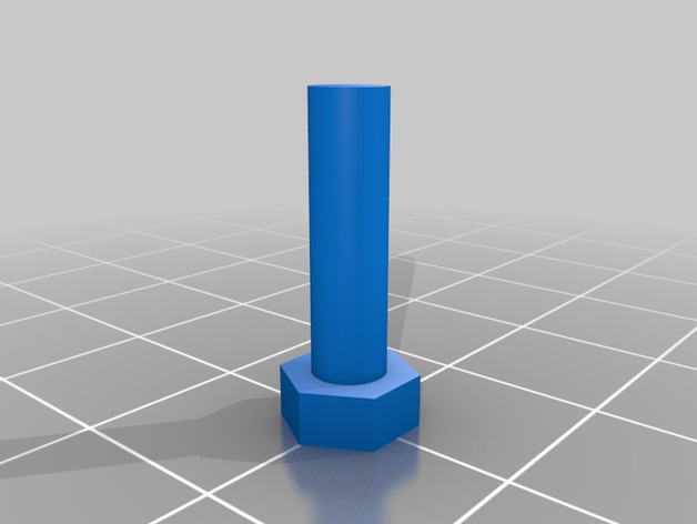 Customizable Bolt Blank for Cutting in CAD