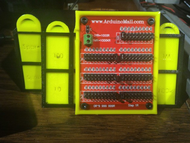 Decade resistor half-case
