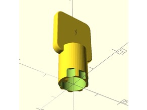 Customizable Tubular Key 3D model