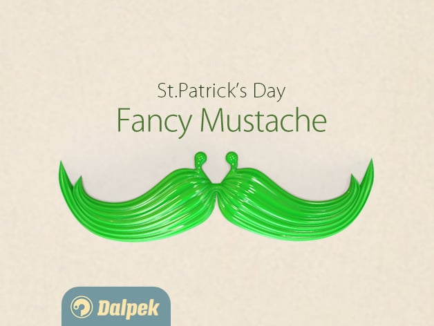 Fancy Mustache For St. Patricks Day