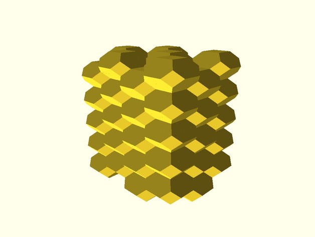 3D Honeycomb (Inspired by Slic3r)