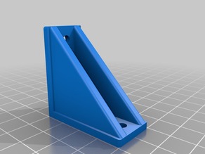 Escuadra reforzada para perfiles de aluminio 3D model