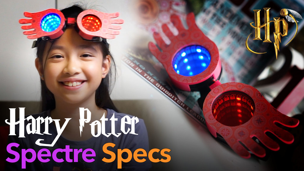 Harry Potter - Luna Lovegood Spectre Spec frames for Adafruit NeoPixel Goggles 