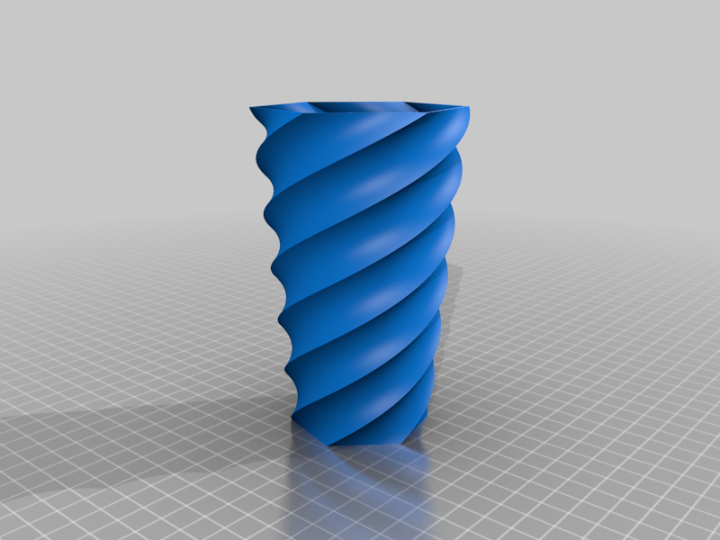Tapered Twisted  Vase