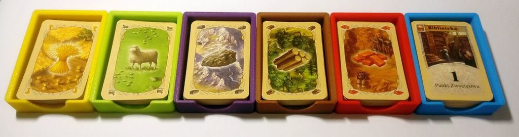 Settlers of Catan magnetic trays - small cards