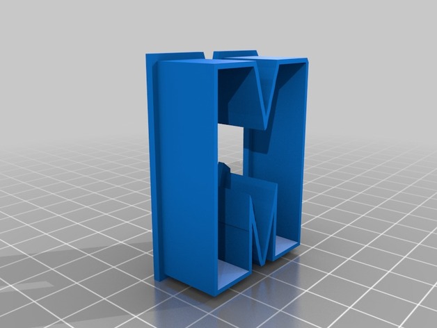 3DNrj.com Letter M Small Cookie Cutter