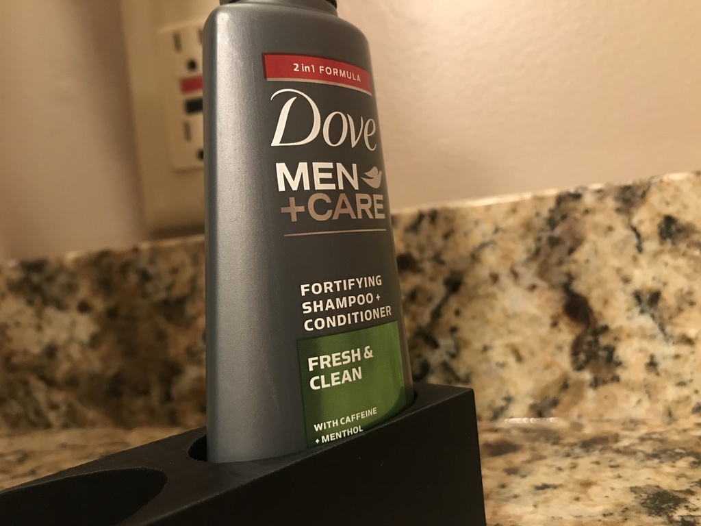 Shampoo/Body Wash Holder for Dove Men + Care 3 OZ Containers