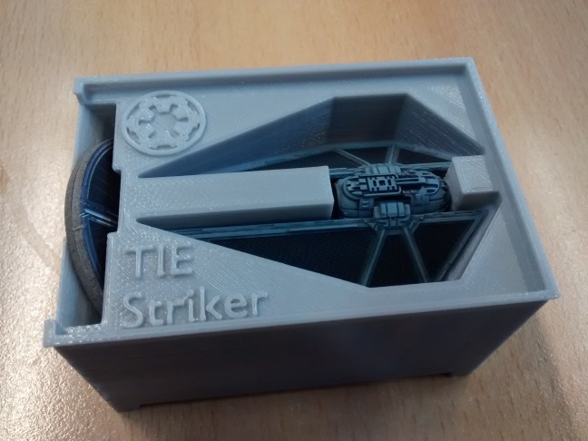 TIE Striker Holder (X-Wing Miniatures) for Stanley organizer