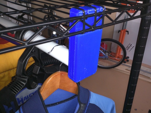 Hanger Rod mount for Wire Rack Shelving