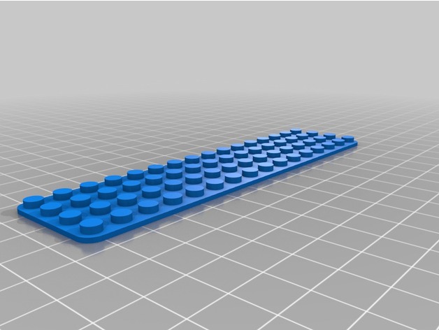 16 x 4 baseplate LEGO-Compatible Brick