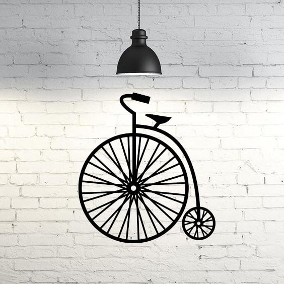 Velocipede I Old Bicycle wall sculpture 2D