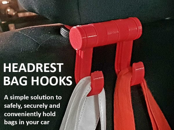 Car Headrest Bag Hooks