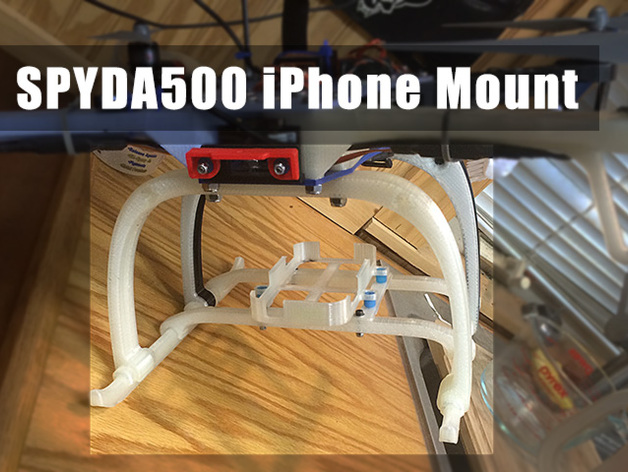 Spyda500 quadcopter iPhone mount for 5S