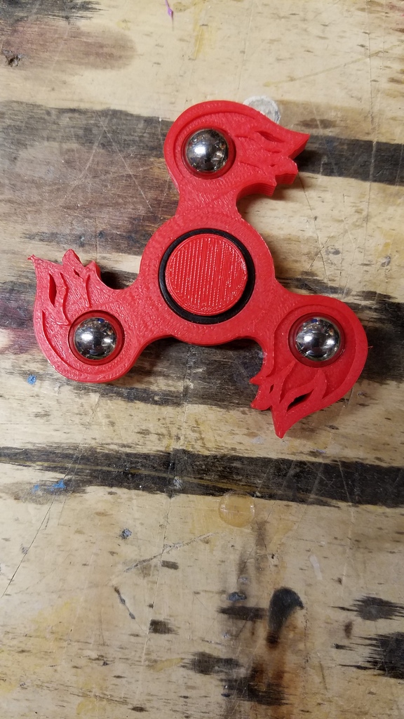 Fire Spinner with 1/2 inch ball bearings