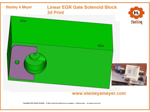 PRINT ME Stan Stanley A Meyers EGR Solenoid Gate Gas Rail Box