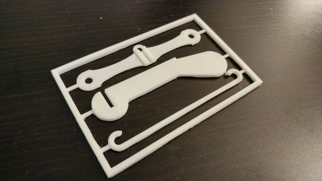 Business card puzzle crossbow for toothpicks