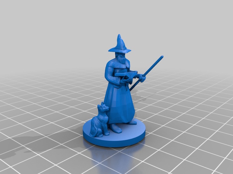Wizard with Beard and Staff